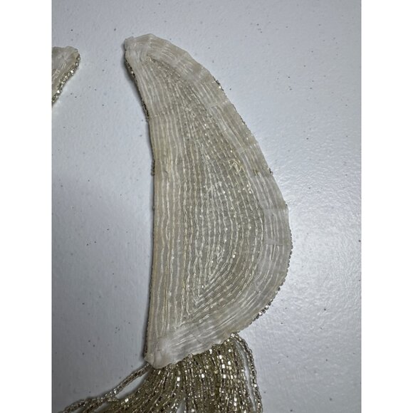 Handcrafted Beaded Bib Three-Quarter Necklace With Sequins for Fabric Applique - Picture 6 of 6